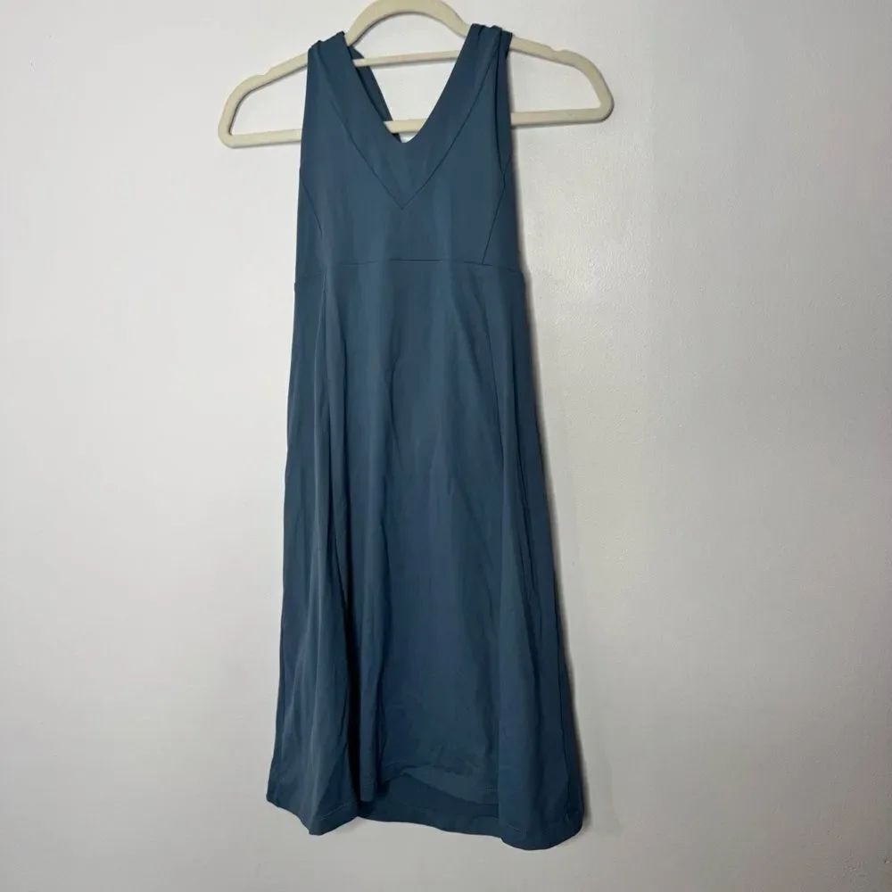 Patagonia blue halter midi dress size medium